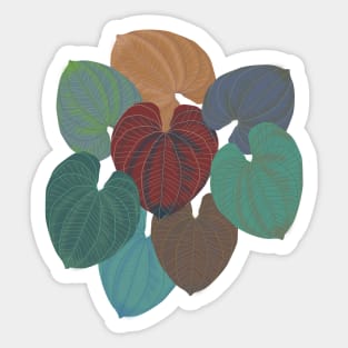 Terra Cotta Leaves Sticker